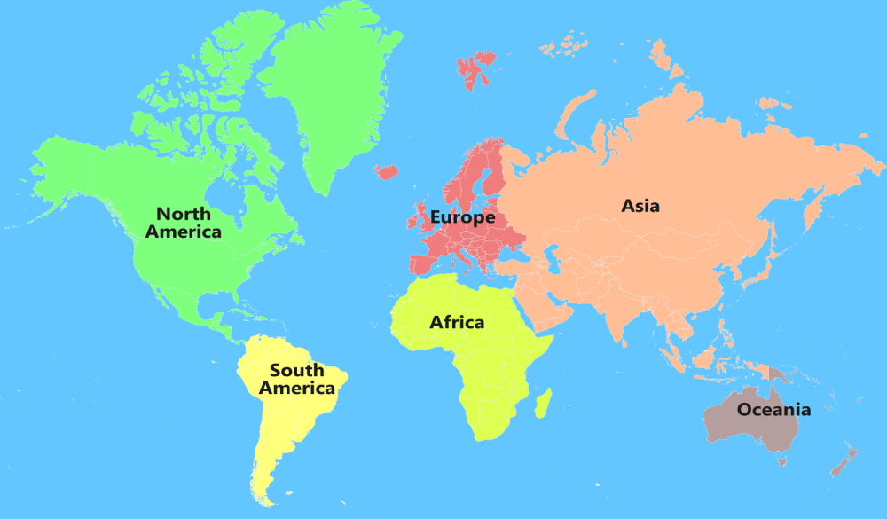 The countries of the world asia. Азия Континент. Карта Европы Азии и Африки. Азия и Африка. Азия материк.